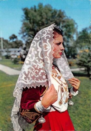 Cartolina Sardegna Costumi Sardi Ossi 1973 (Cagliari)