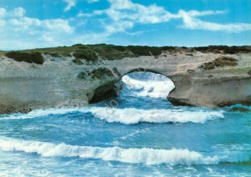 Cartolina Sardegna Cuglieri S'Architu mareggiata (Nuoro)