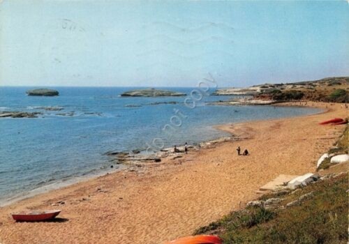 Cartolina Sardegna Cuglieri spiaggia S' Archittu 1986 (Oristano)