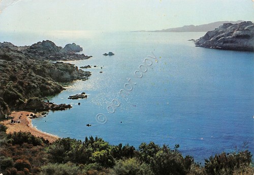 Cartolina Sardegna La Maddalena Tramonto a Spalmatore (Sassari)