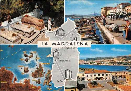 Cartolina Sardegna La Maddalena Vedutine 1977