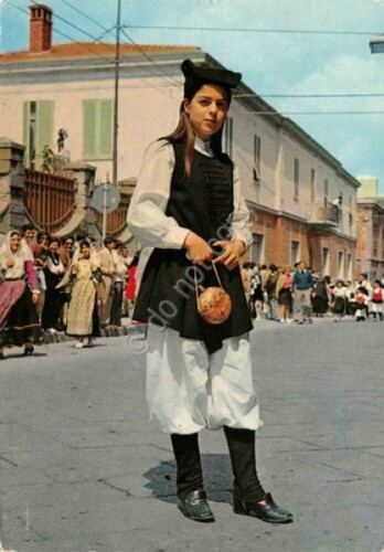 Cartolina Sardegna Sassari Cavalcata Sarda Costumi Sardi Tissi 1972
