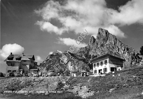 Cartolina Sasso di Stria Passo Falzarego 1958