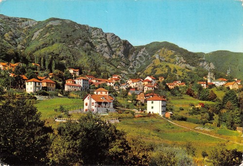 Cartolina Savignone Località Prato panorama con case 1970