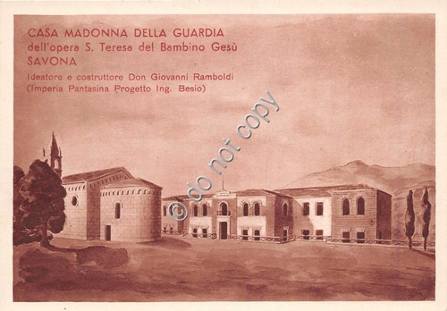 Cartolina Savona Casa della Madonna della Guardia