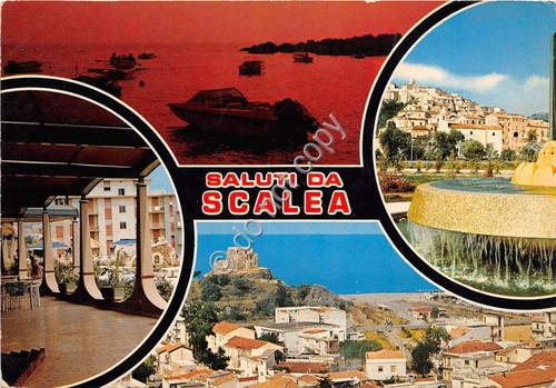 Cartolina Scalea Saluti da Vedutine (Altre tematiche)