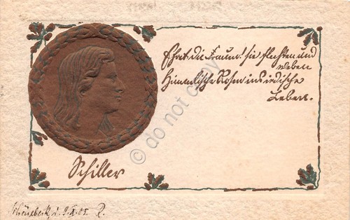 Cartolina Schiller in rilievo 1905