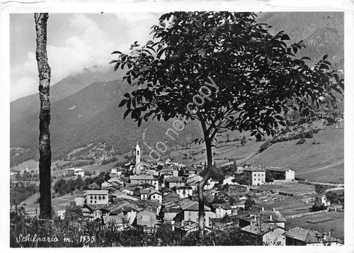 Cartolina Schilpario panorama 1961 (Bergamo)