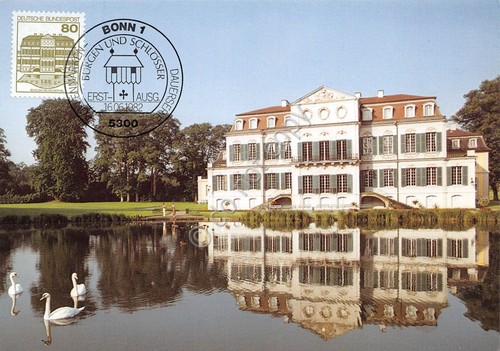 Cartolina Schloss Wilhelmsthal Timbro filatelico 1982