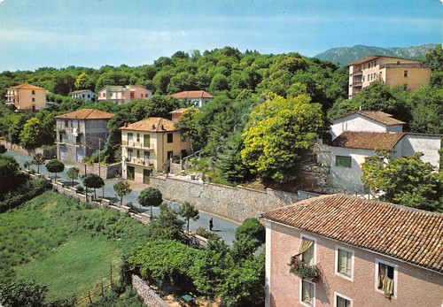 Cartolina Segni zona Villini strada case 1968