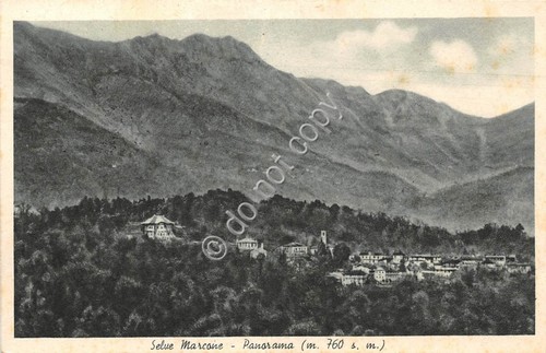 Cartolina Selve Marcone Panorama 1949