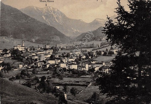 Cartolina Serina Panorama 1950 (Bergamo)