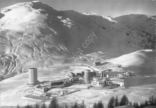 Cartolina Sestiere panorama ED SAES anni '50