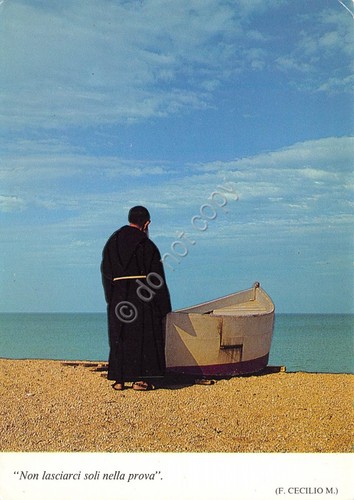 Cartolina Sestri Levante Convento Cappuccini Meditazione Frate cappuccino animat