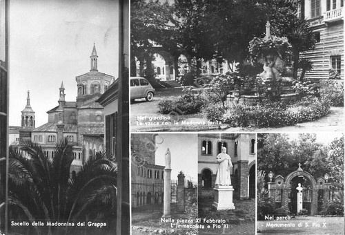 Cartolina Sestri Levante Opera Madonnina del Grappa 5 vedute 1966