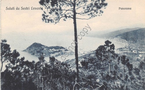 Cartolina Sestri Levante Panorama