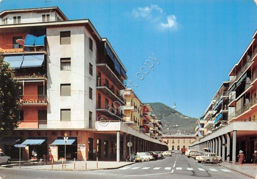 Cartolina Sestri Levante Viale Roma Stazione Ferroviaria 1969