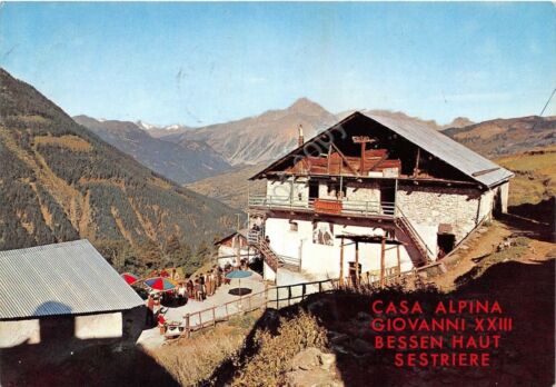 Cartolina Sestriere Casa Alpina Giovanni XXIII 1971