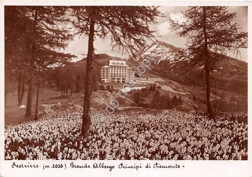 Cartolina Sestriere Grande Albergo Principi di Piemonte