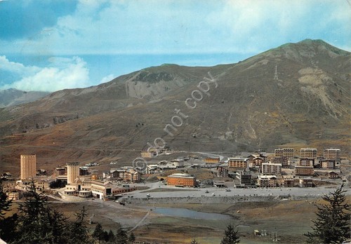 Cartolina Sestriere panorama 1965