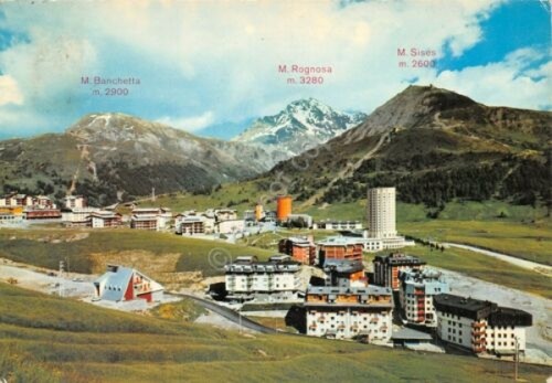 Cartolina Sestriere Panorama 1979