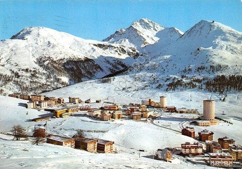 Cartolina Sestriere panorama dal Fraiteve 1966