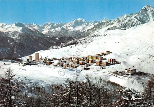 Cartolina Sestriere panorama dalla Banchetta 1970 (Torino)
