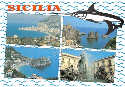 Cartolina Sicilia vedute 1997 (Palermo)