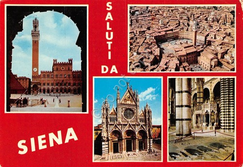 Cartolina Siena 3 vedute