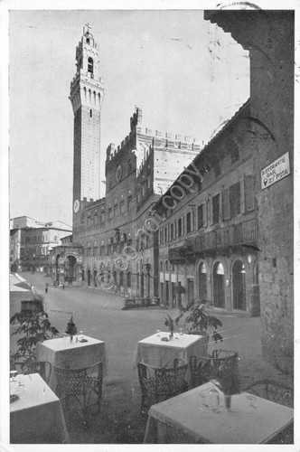 Cartolina Siena Bar Zì Rosa 1969