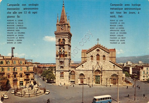 Cartolina Siena Cattedrale con campanile timbro Cine Teatro S. Domenico …