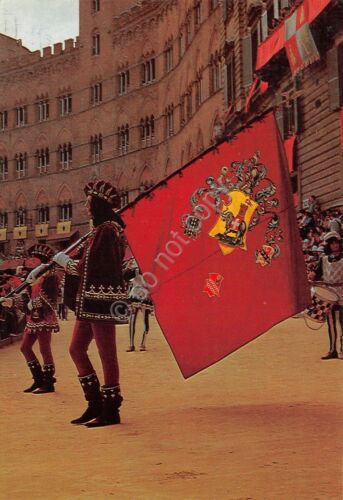 Cartolina Siena il Palio Corteo Storico Paggio Maggiore 1982