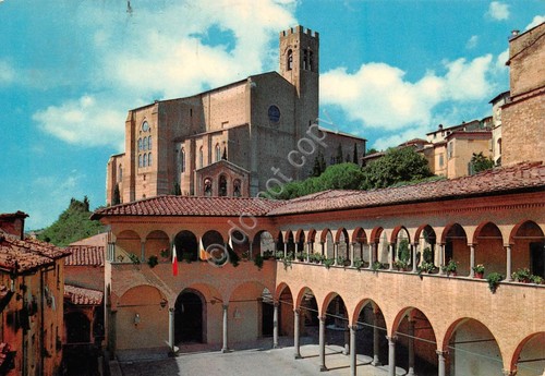 Cartolina Siena Santuario di Santa Caterina