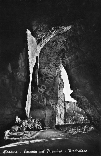 Cartolina Siracusa Latomia del paradiso particolare 1973