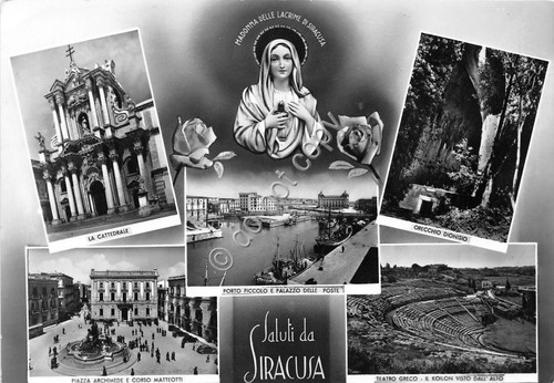 Cartolina Siracusa Saluti da Vedutine (Altre tematiche)