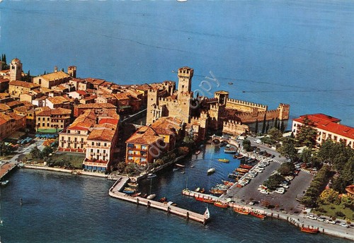 Cartolina Sirmione Panorama aereo 1987 (Brescia)