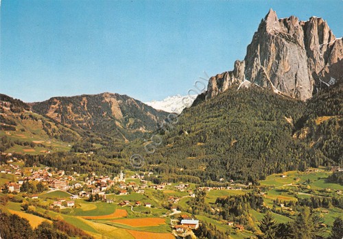 Cartolina Siusi verso lo Scilar Dolomiti anni '80