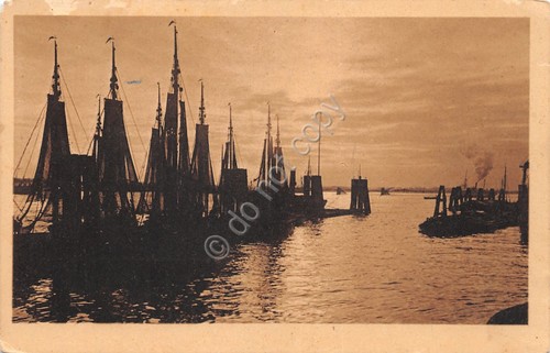 Cartolina Slovenia barche a vela 1917