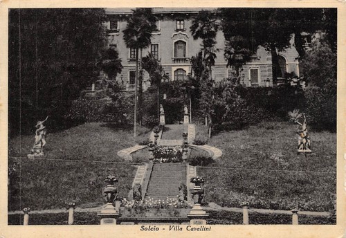 Cartolina Solcio Villa Cavallini