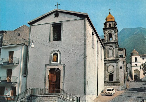 Cartolina Solopaca Chiesa San Mauro anni '80