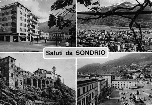Cartolina Sondrio Vedutine 1963