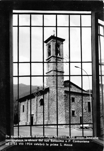 Cartolina Sotto il Monte Giovanni XXIII Finestra NVG (Bergamo)