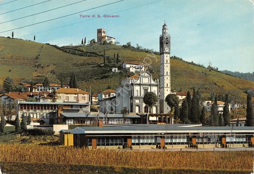 Cartolina Sotto il Monte panorama parziale