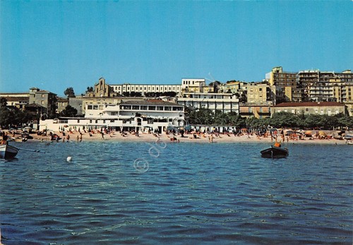 Cartolina Soverato Lido e Istituto Salesiano dal mare anni '80