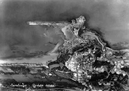 Cartolina Sperlonga Panorama aereo 1964