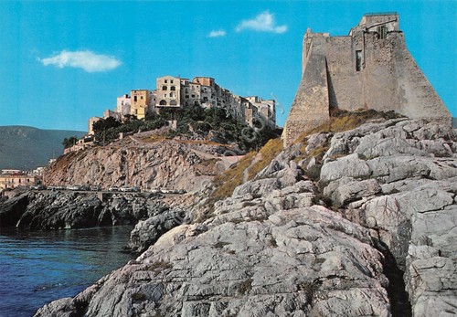 Cartolina Sperlonga Torre Truglia dal mare anni '70