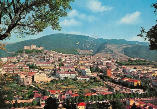Cartolina Spoleto panorama città anni '70