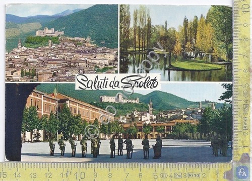 Cartolina Spoleto vedute varie anni '70 (Perugia)