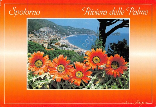 Cartolina Spotorno vedute 1990 (Imperia)