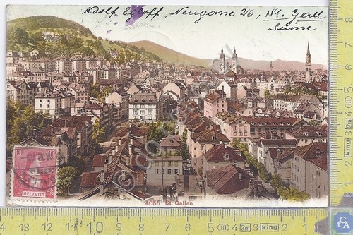 Cartolina St. Gallen - coloured - Vg Suisse Congo - …